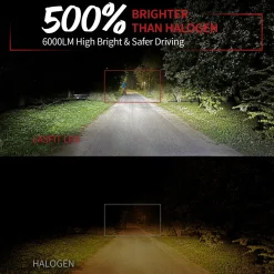 60W H1 LA Air Series | 6,000LM 6000K LED Bulbs
