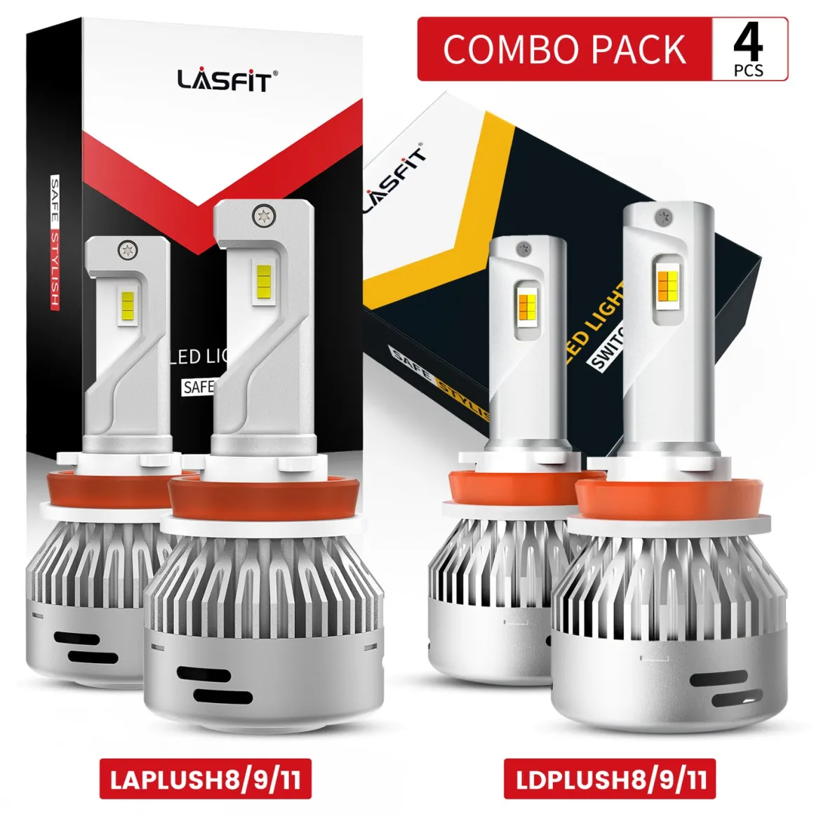 60W H11 LA LD Plus Series Combo Pack | 6,000LM LED Bulbs
