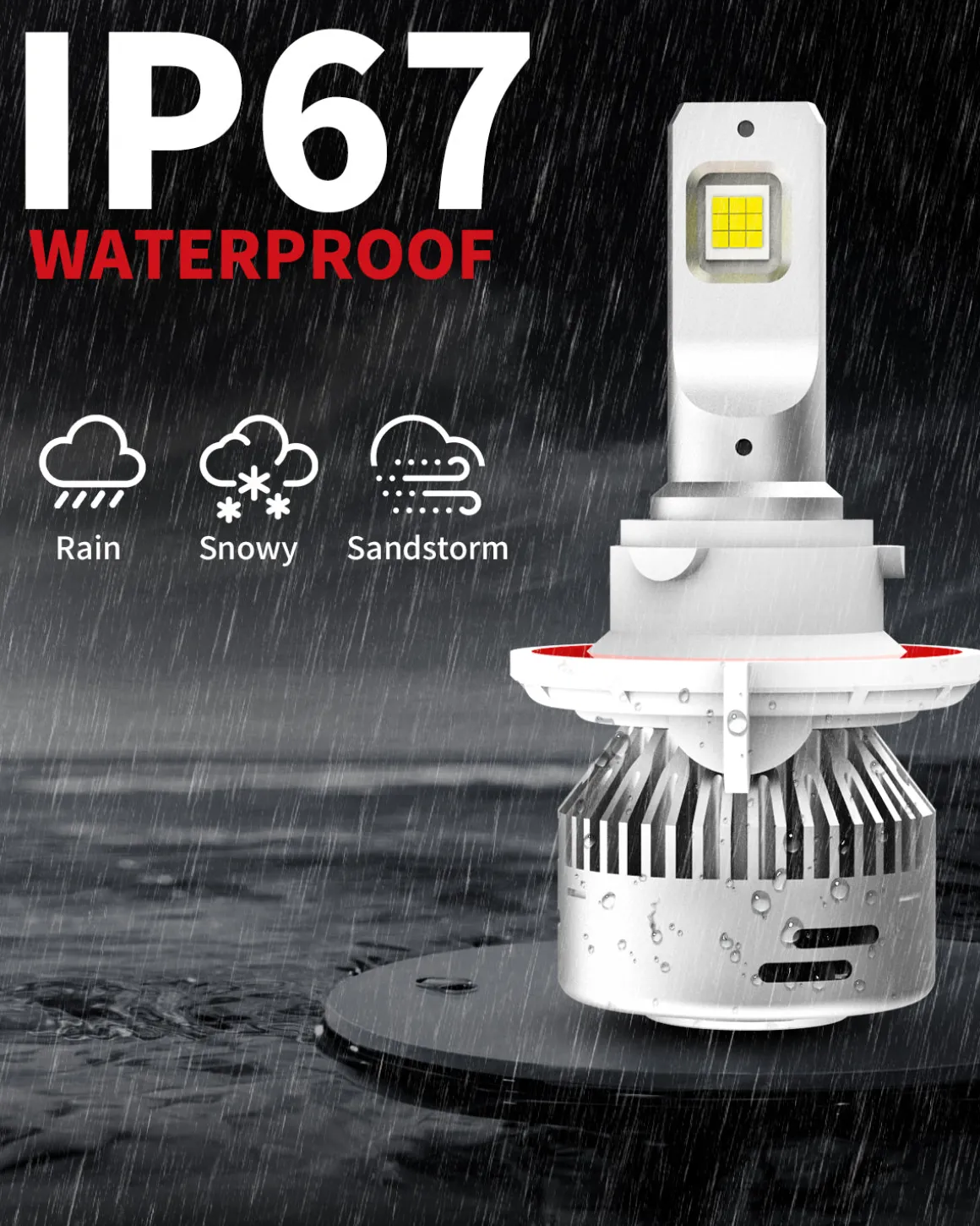 60W H13 9008 LA Plus Series | 6,000LM 6000K LED Bulbs