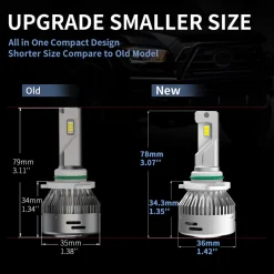 60W H10 9145 9140 9055 LA Plus Series | 6,000LM 6000K LED Fog Light Bulbs