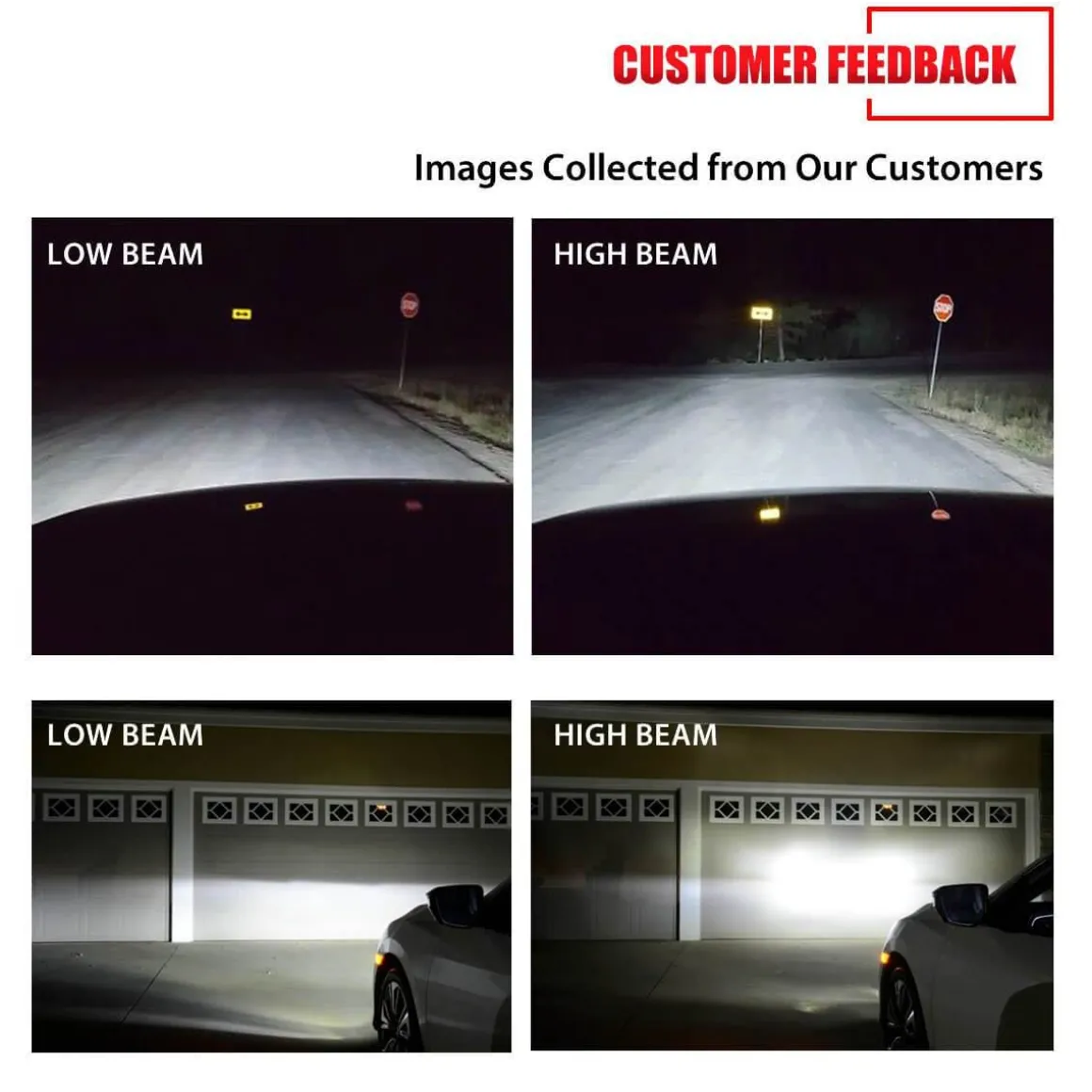 50W H10 9145 9140 9055 LC Plus Series | 5,000LM 6000K LED Fog Light Bulbs