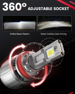 130W H11 LS Plus Series Combo Pack | 13,000LM 6000K LED Bulbs