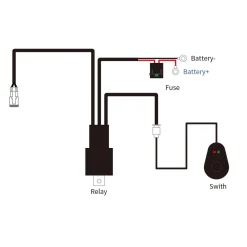 Wiring Harness with DT Connectors - 2 Leads