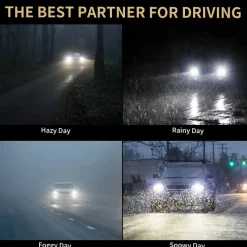50W 5202 2504 PSX24W LC Plus Series | 5,000LM 6000K LED Fog Light Bulbs