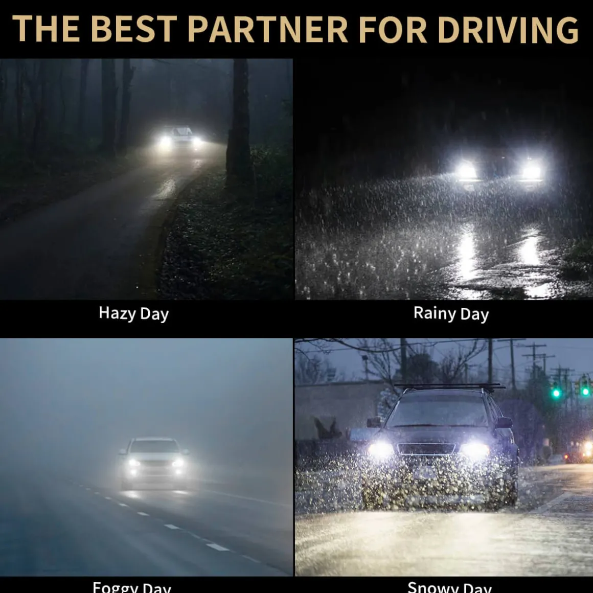 50W 5202 2504 PSX24W LC Plus Series | 5,000LM 6000K LED Fog Light Bulbs