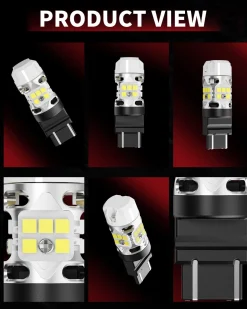 WT21W LED Reverse Bulbs CanBus-Ready White | T3 Series